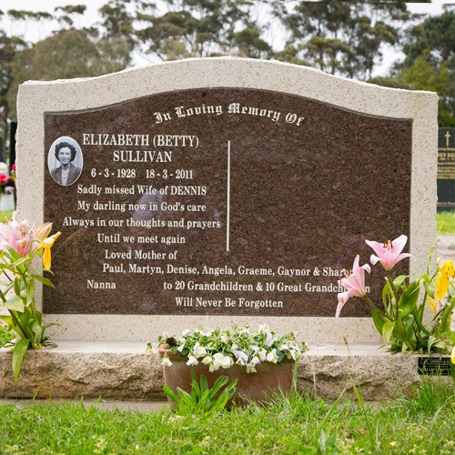 Headstone With Picture Los Angeles CA 90094